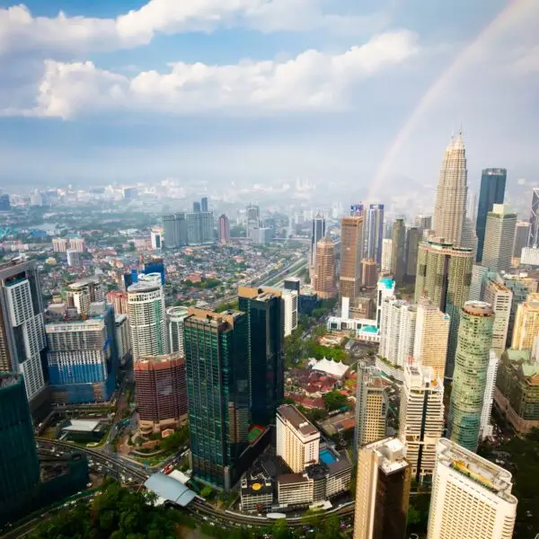 Kuala Lumpur Skyline in Malaysia