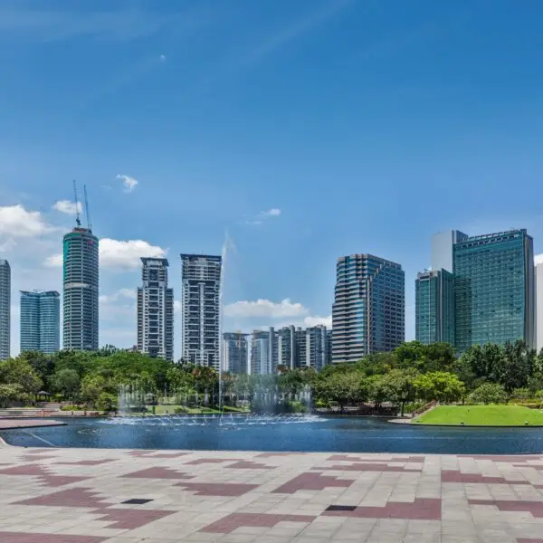 Skyline of Central Business District of Kuala Lumpur, Malaysia