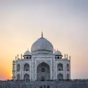 Sunset over Taj Mahal - Agra, India