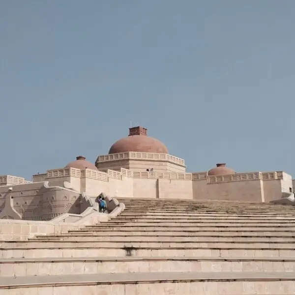 View of Ambedkar Memorial Park, Lucknow, India.
