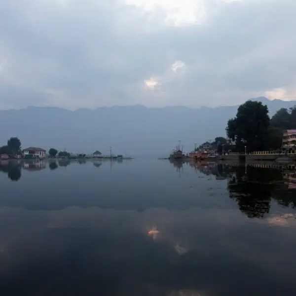 View of Lake Dal, Srinagar, Kashmir, India