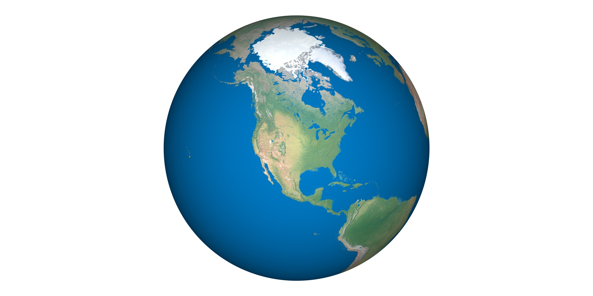 earth planet globe white background